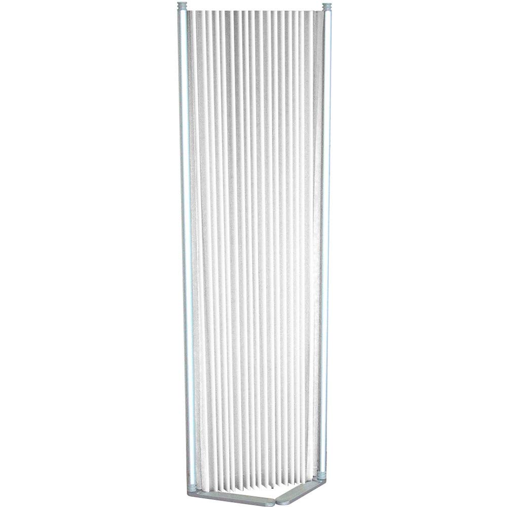 TRUSCO Retractable Cross Width X Height Partition, White, 462-1800mm 1529mm, CRP1518-W