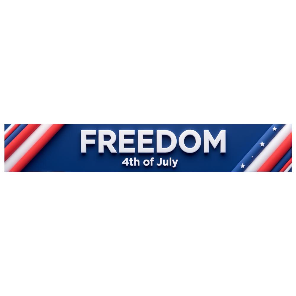 Outdoor Indoor Use Independence Day Banner Vibrant Colors 4th of July Banner Eye-Catching Weather Resistant