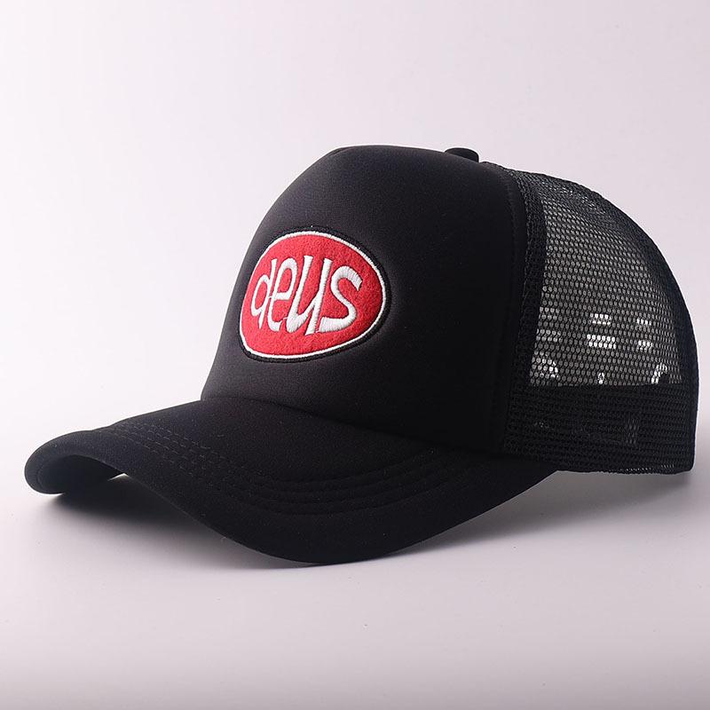 New printed baseball cap European and American outdoor breathable truck driver mesh cap