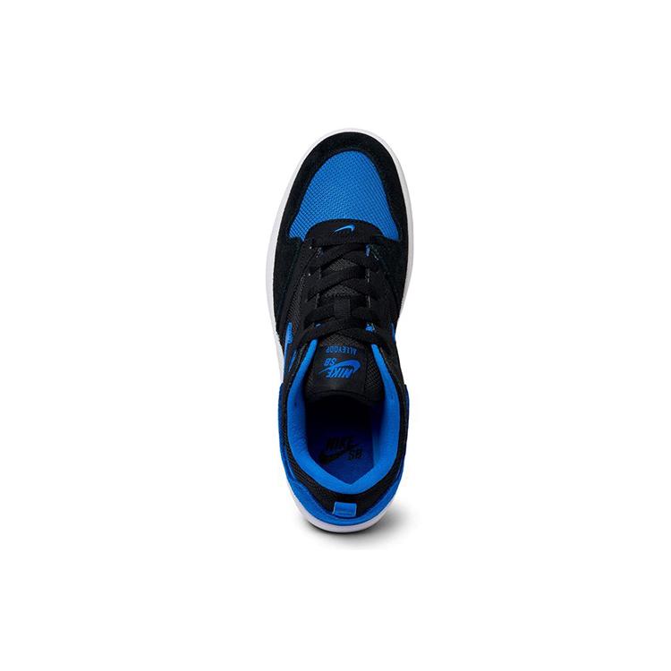 Nike SB Alleyoop Comfortable Cushioning Low top Kids' Skateboarding Shoes Black Blue Teenagers CJ0883-004