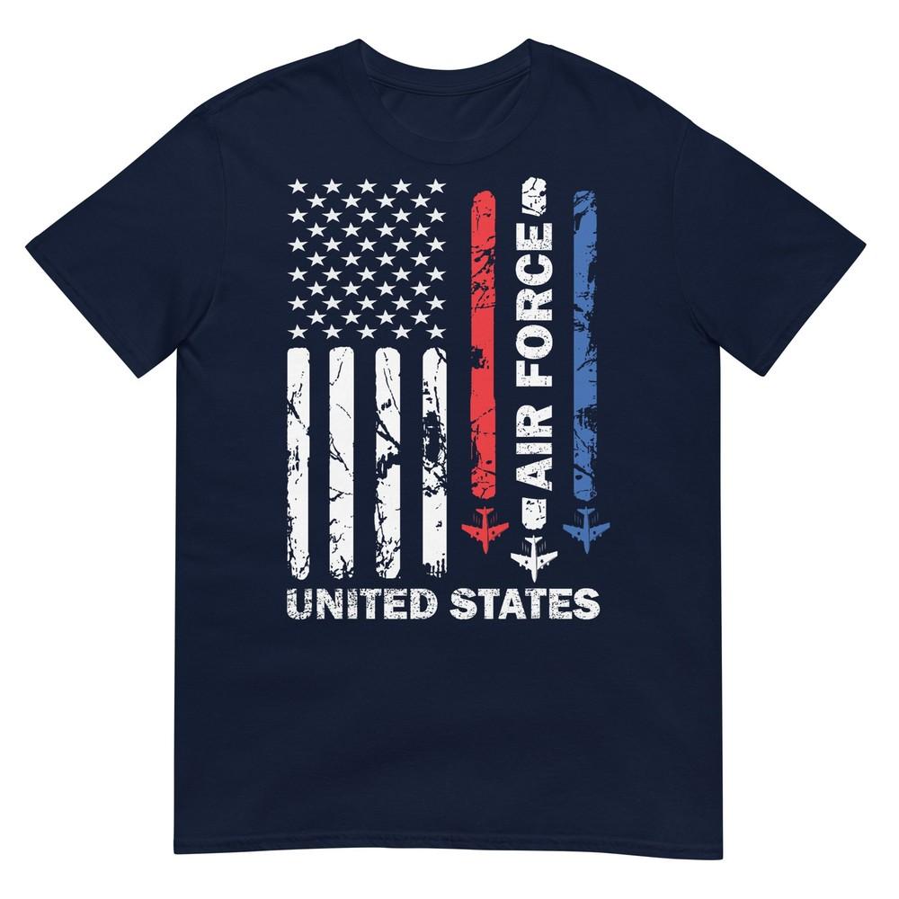 United States Air Force American Vintage Usa Flag Patriotic Tshirt S