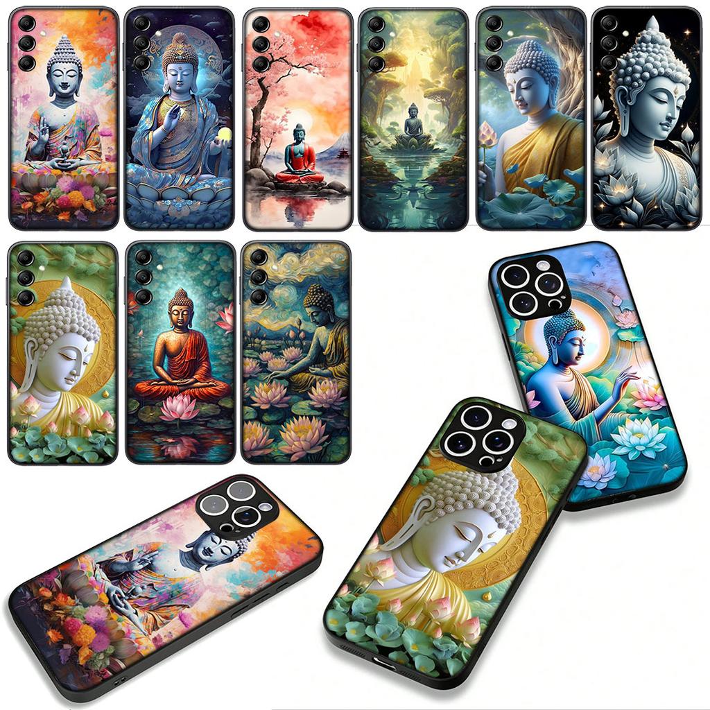 Phone Cover Lord Buddha Wallpaper Casing for Apple iPhone 16 15 14 Plus 13 12 Mini 17 Pro Max + ProMax 16E Air 15+ Case