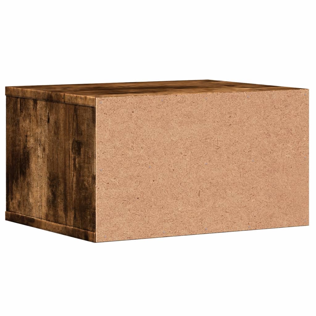 Printer Stand Smoked Oak 40 X 32 X 22.5 Cm Particleboard