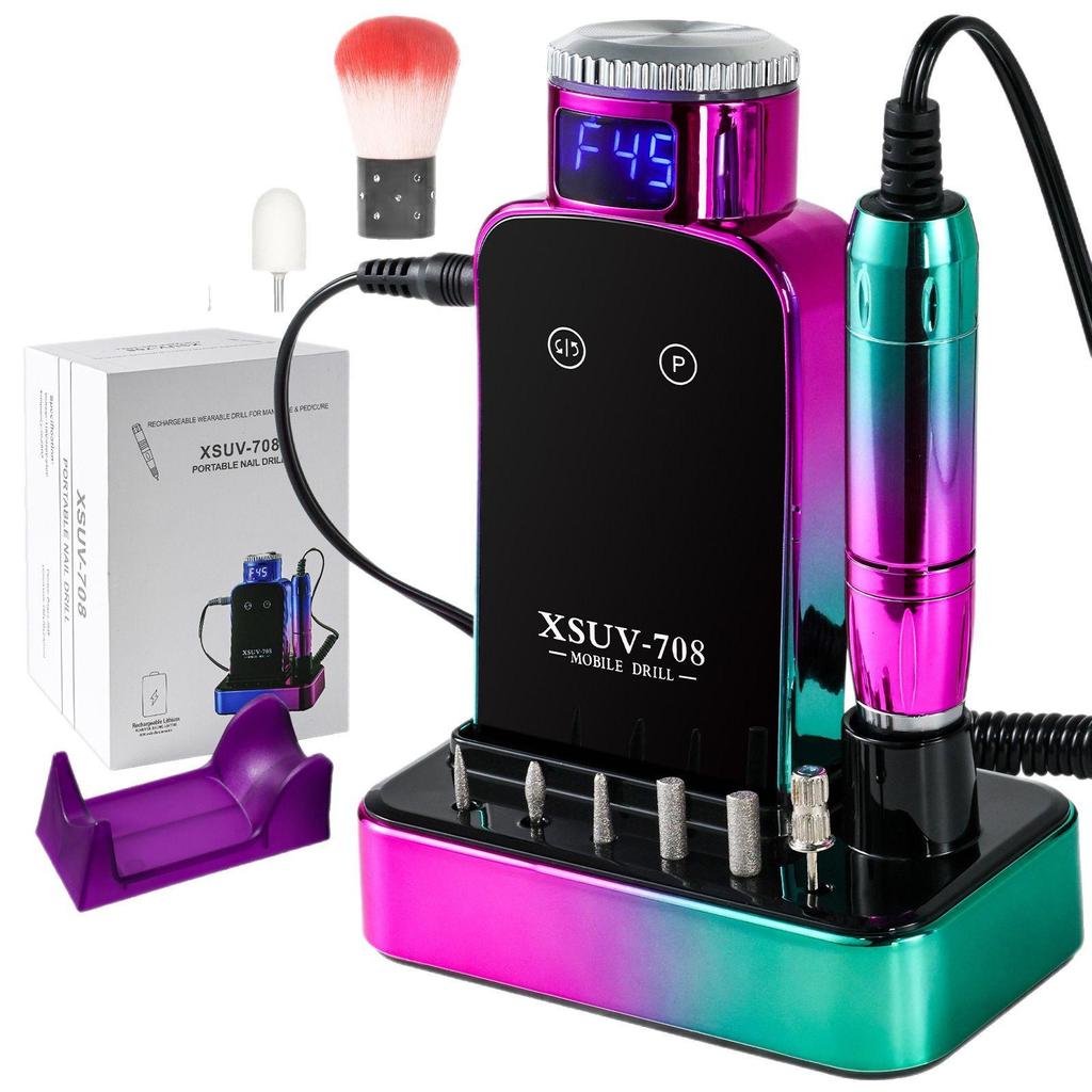 Portable Rechargeable 40,000 RPM Brushless Nail Drill with Charging Base for Nail and Cuticle Removal