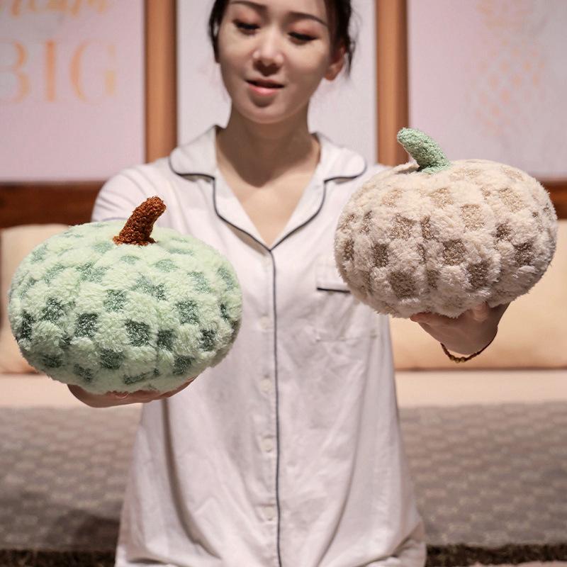 Nordic Style Small Pumpkin Throw Pillow Plush Toy Doll Pumpkin Doll Home Sofa Pillow Cushion Doll