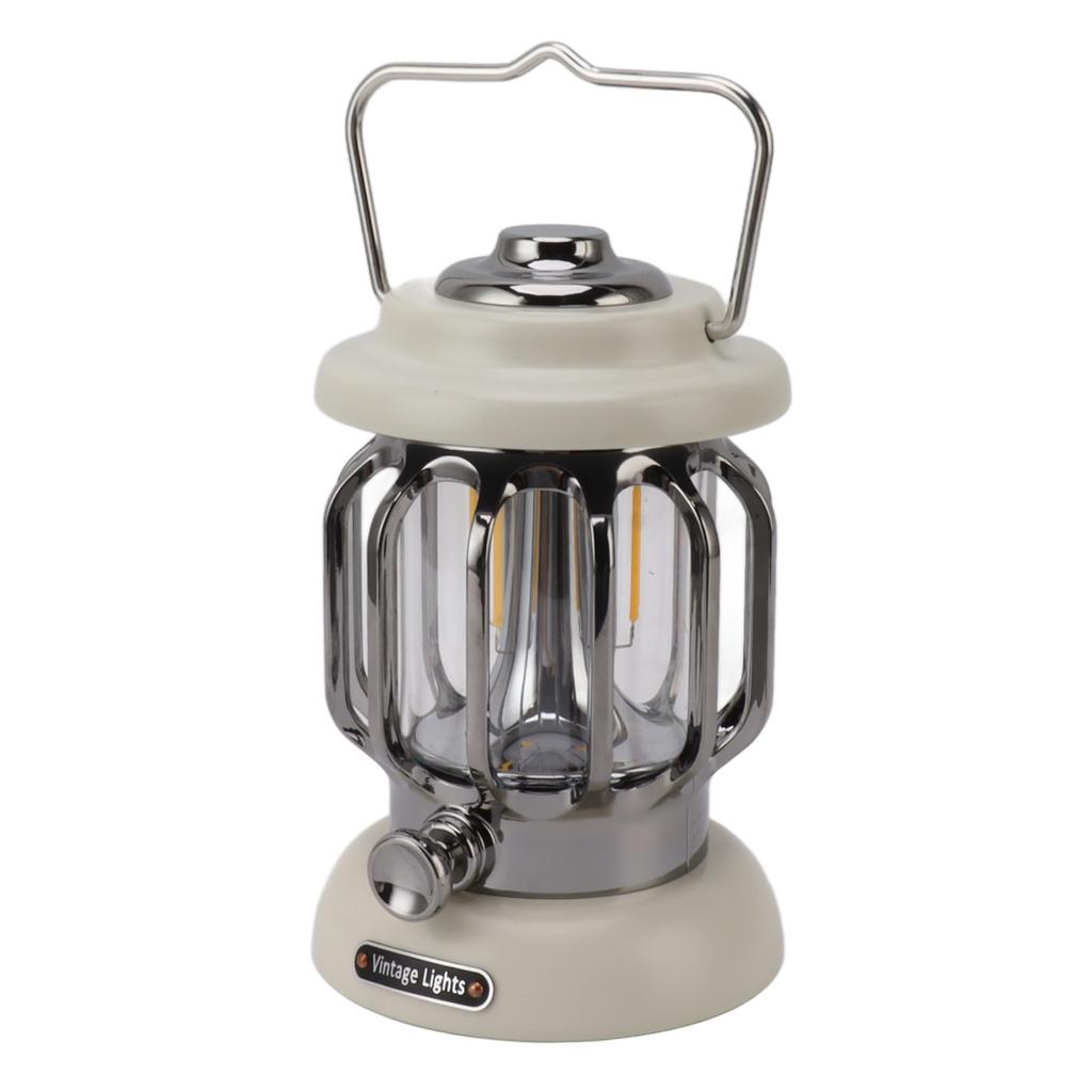 Retro Campinglicht Wiederaufladbar Warmes Licht Vintage Lampe Hängende Zeltlaterne Hof Terrasse Tragbar