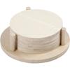 Disques décoratifs en bois avec support - Creotime - 6 pièces - Blanc - Salon - Bois - Enfant - Mixte