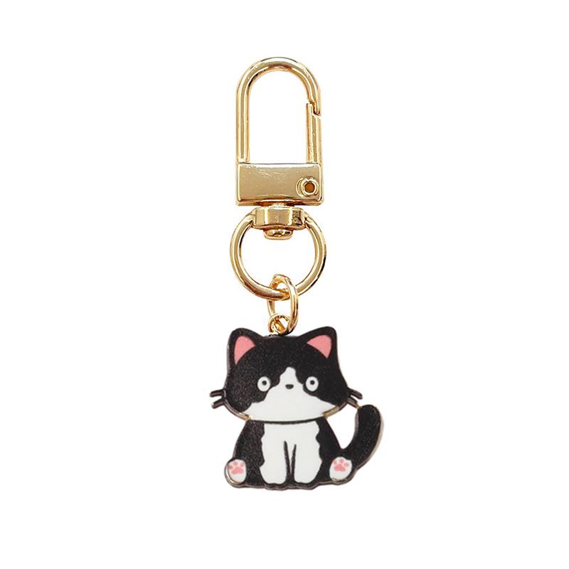 1PC Mini Key Charms Gifts Key Rings Chic Cartoon Pendant Women's Fashion Cat Keychain Cute Multiple Options Available