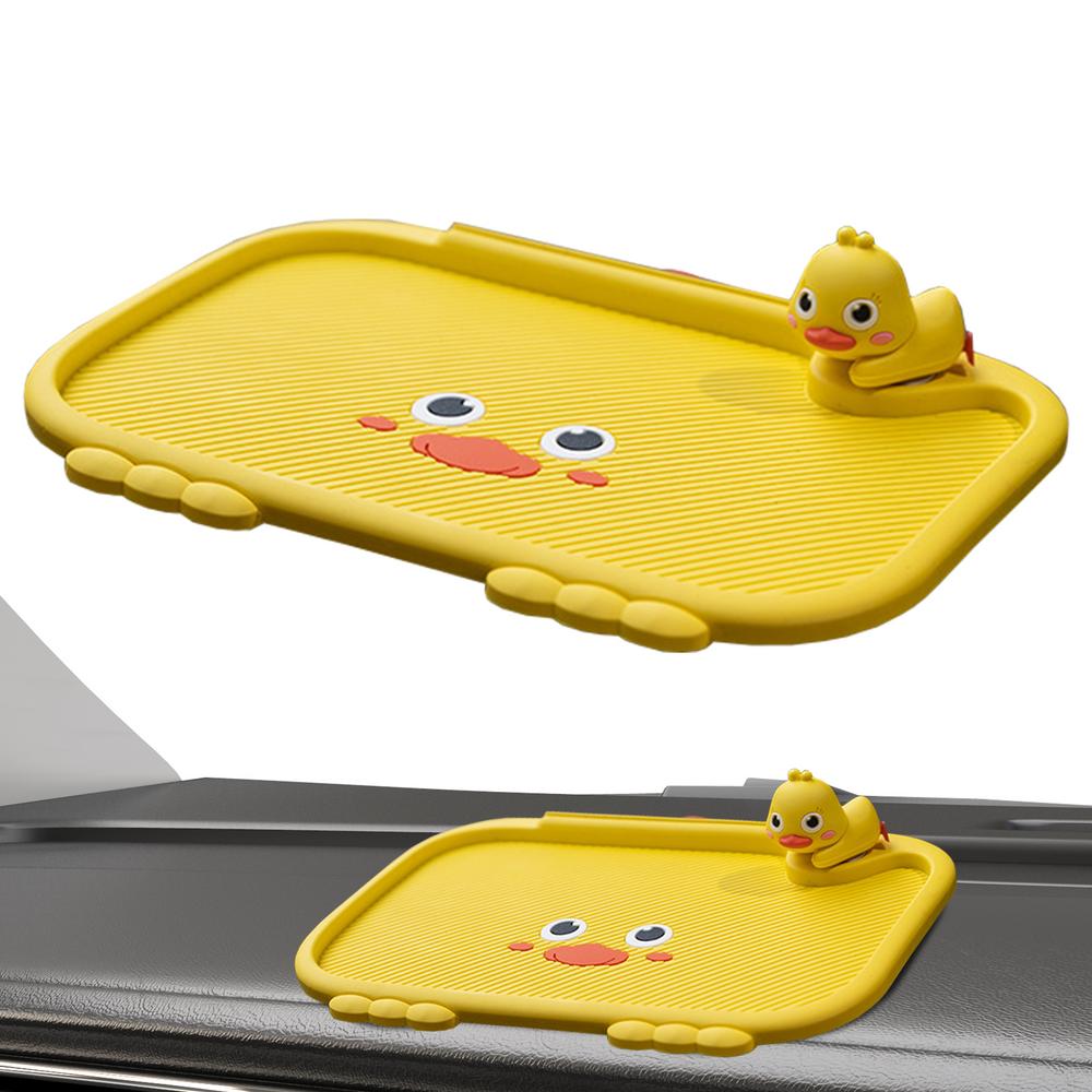 

Автомобильный держатель для телефона с большой подкладкой, подкладка на приборную панель с временным номером парковки, водонепроницаемый, хорошо видимый для духов жёлтый