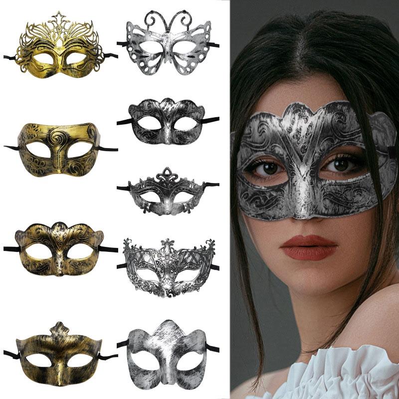 Unique Mysterious Angel Mask Retro Jazz Flathead Design Antique Half Face Mask For Halloween