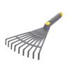 2PCS Plastic Hand Rakes 9 Prongs Ergonomic Handle Ideal For Tillage Loose Soil Foliage Gardening Landscaping And Farming