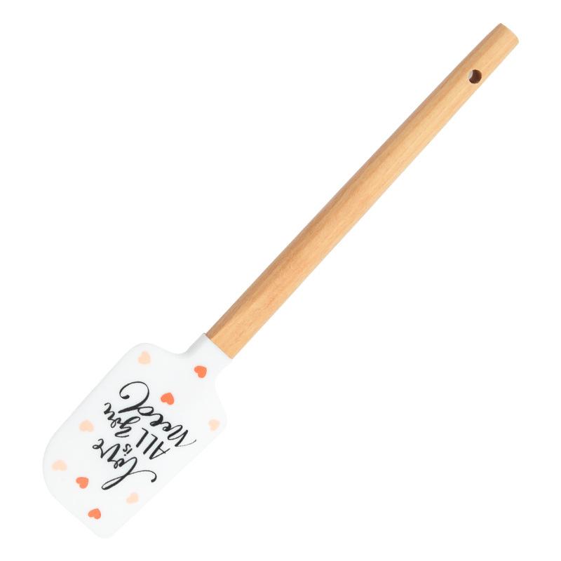 

Рождественский тематический деревянный скребок для смешивания теста для торта крем силиконовая лопатка для выпечки украшения инструменты кухонная утварь