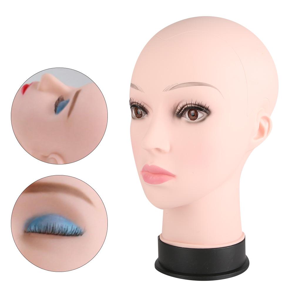 Weicher Massage Tattoo Übungs-Mannequin-Kopf Modell Kosmetologie Training Perücke Hut Display