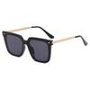 Gm Sunglasses Women'S Tide High Sense Ins Large Square Round Face Thin Polarized Sunglasses Men'S Driving Glasses