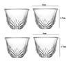 4pcs Sets Exquisite Glass Cup Tea Cup Shot Glass Transparent Drinking Glasses Light Luxury Wine Glass Party Elegant Glassware