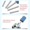10Pcs Polishing Head Blue Wheel Head Electric Grinding Stone Wheel Abrasive Mounted Stone Dremel Accessories 4-10mm