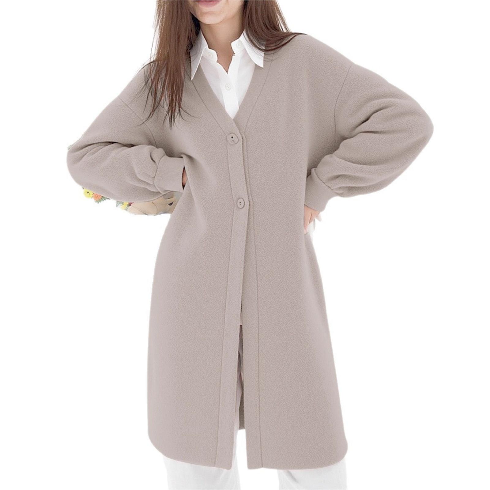 

Women s Loose Zipper Multicolor Jacket Fashionable Temperament Coat XL