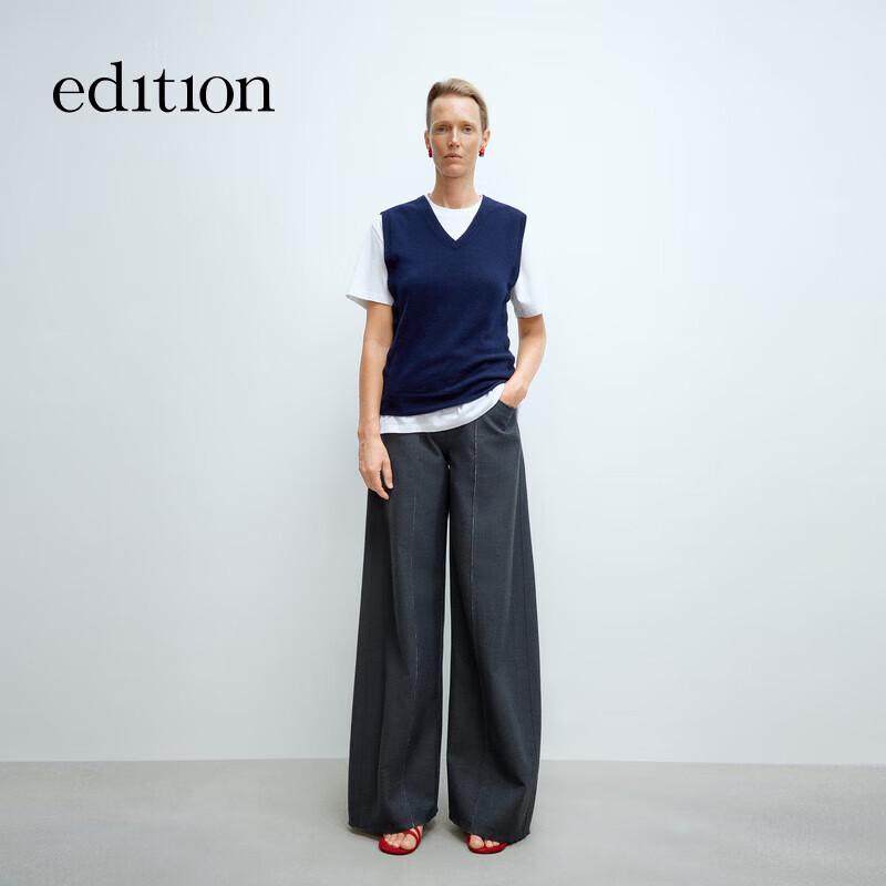 

Женский кашемировый жилет из шерсти с V-образным вырезом M