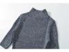 Spicy Chic Semi-High Neck Short Sleeve Knitted Dress - Spring 2025 Retro Waist-Hugging Bodycon Mini