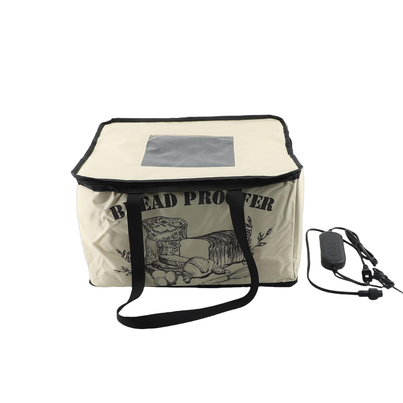 Boîte de Fermentation pour Pain Pliante Fermenteur de Pâte en Feuille d'Aluminium avec Contrôle de Température de 7 à 45 degrés C et Minuterie 48H pour la Cuisson du Pain au Levain Pizza