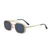 JYL TS Men's Retro Square Metal - Double-Bridge Sun-Protective KSL-98290