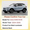 Car Mesh Sunshade For Volvo EX40 2024 2025 XC40 Recharge Rear Side Windshield Shade Window Protection Curtain Auto Accessories