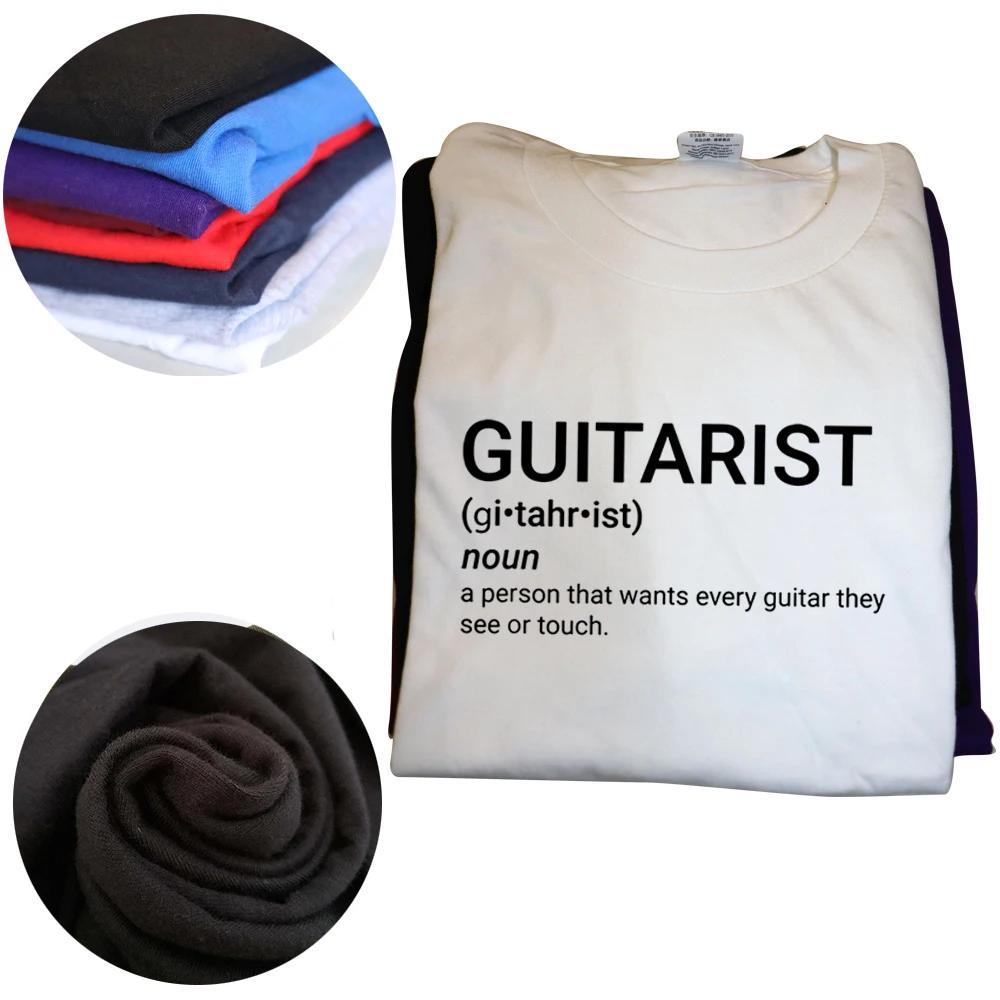 Funny Guitar Player Guitarist Definition T Shirts Graphic Cotton Streetwear Short Sleeve Oneck Harajuku  Tshirt Mens