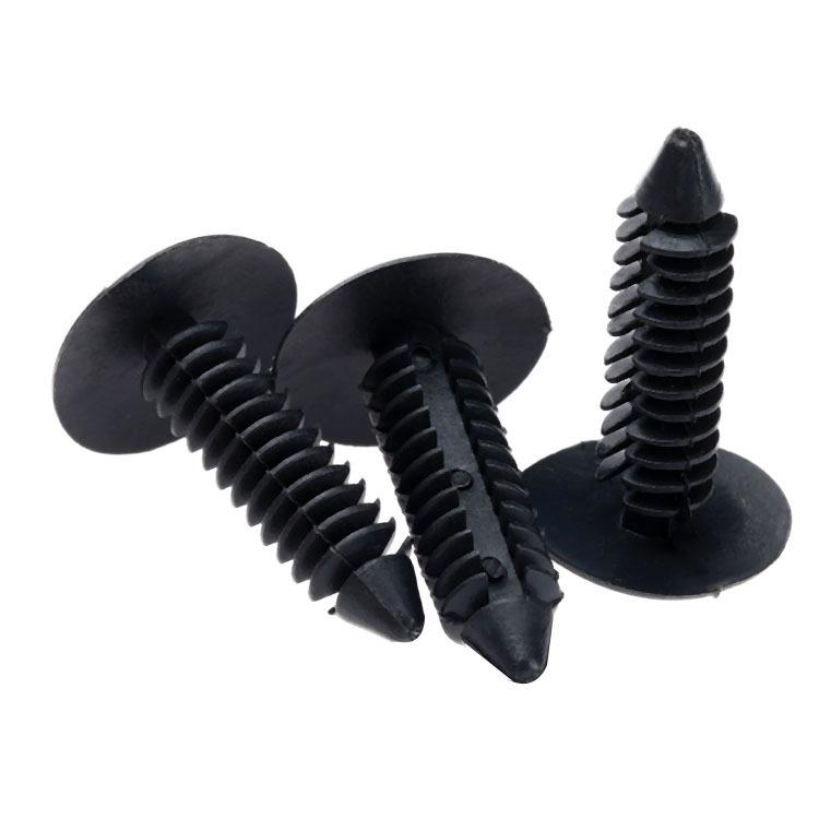 50Pc Auto Fastener 6.4mm Hole Plastic Rivet Engine Cover Bumper Hood Fender Splash Guard Retainer Clips Car Door Trim Panel Clip