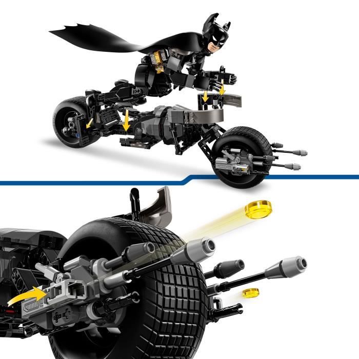 LEGO® DC Batman 76273 La Figurine De Batman À Construire Et La Moto Bat-Pod
