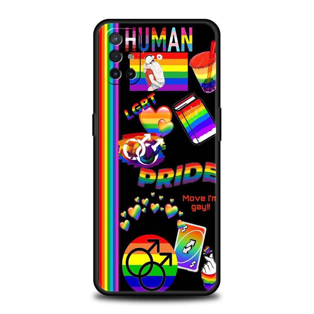 Phone Case For Oneplus 13R 13 12 10T 11 R10 Nord N100 N200 N10 9 9R CE 2 3 Z Pro Lite Soft TPU Cover Gay Lesbian Rainbow Pride