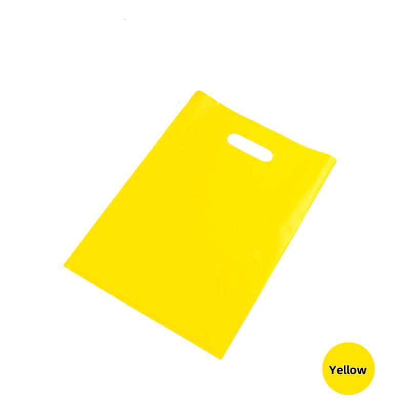 StoBag, 100 Pcs Customized Logo Multiple Color Shopping Bag With Handle Plastic Gift Bag (excluding printing fee)