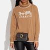 Coach Gemma 18 Classic Monogram Print Gemstone Decorated Snap Closure Coated Canvas And Smooth Leather Shoulder Crossbody Bag Small CE623-IMOSN