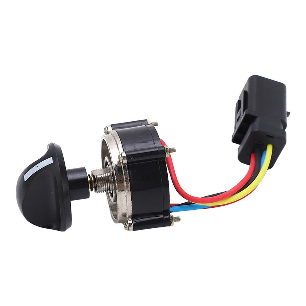 Throttle Motor Knob ABS Alloy Steel Standard Plug Fuel Selector Switch for Caterpillar CAT E312D2 E320D2 E330D2