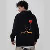 Valentine's Day Heart Print Couple's Hoodie