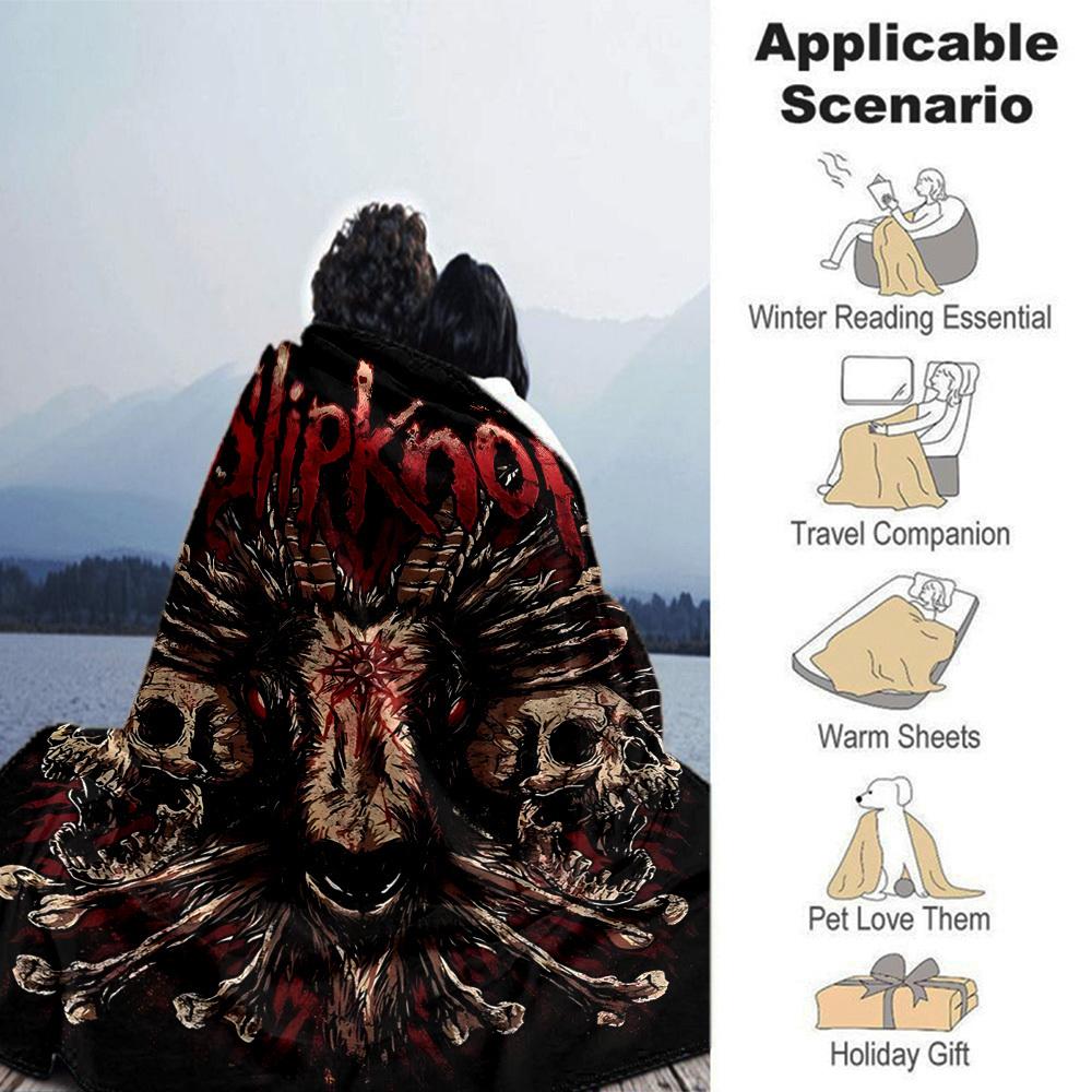1pc dragon guitarThemed Blanket Soft Flannel All Season Cozy Throw with Bold Graphic Print, Travel, or Holiday Gift for Family & Friends