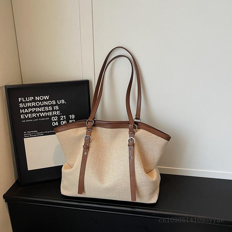 Large Capacity Tote Bag Fashionable Urban Minimalist Style Underarm Single Shoulder Bag for Commuting Bag Casual Shoulder Bag
