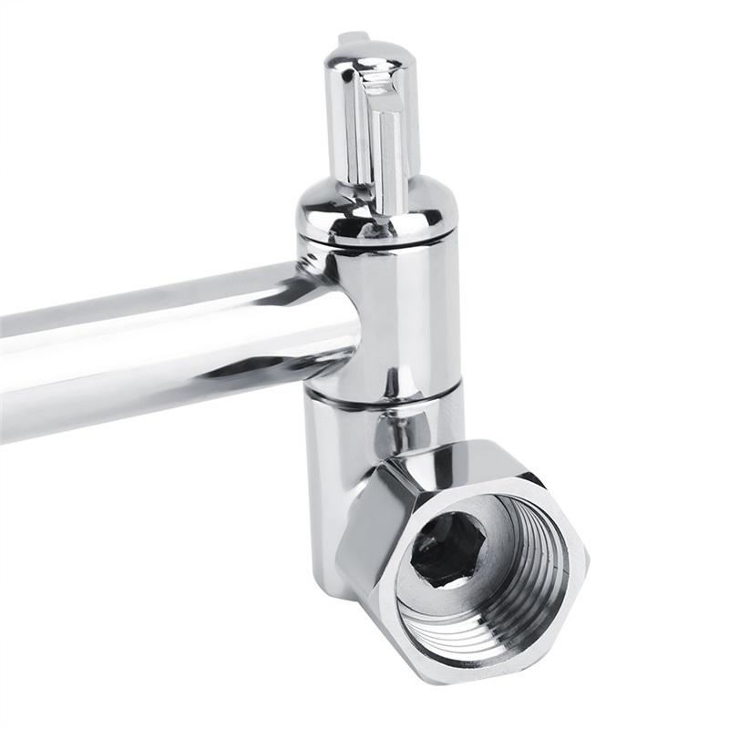 Verstellbarer Duscharm Universelles Bogen-Design Verbindung Massives Kupfer Dusche Verstellbarer Winkel Anti-Leck Dusch-Verlängerungsarm