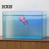 Decorative Jellyfish for Aquariums Aquarium Faux Jellyfish, Soft Silicone Fluorescent Realistic Floating Luminous Fish Tank Decor Saltwater Tanks