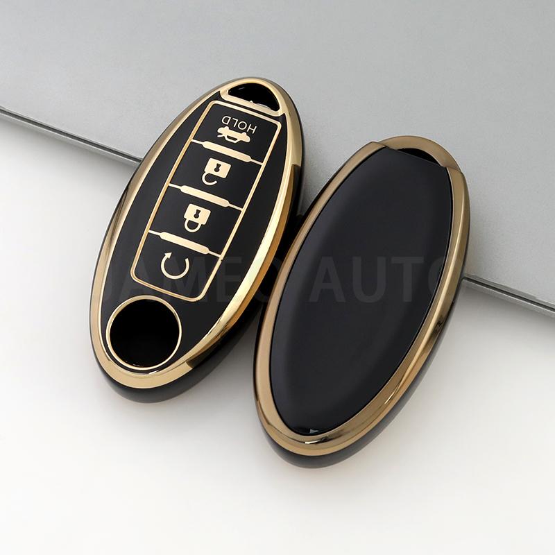 Anti-Scratch TPU Car Key Case For Nissan Sentra Leaf Rogue Sunny Versa Patrol X-Trail Qashqai GT-R Kicks Key Cover for Infiniti