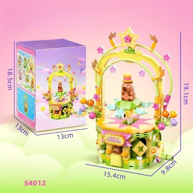 Capybara Fantasy Park Building Block Doll Doll Peripheral Educational Hand-assembled Model Toy Children's Birthday Gift