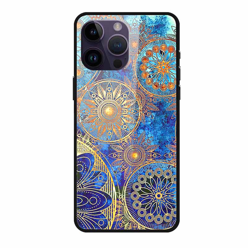 Glass Back Cover For iphone 16 Pro Max Phone Case 16Pro Max Hard Tempered Glass Case For iphone 15 Pro Max Case Soft TPU Bumper