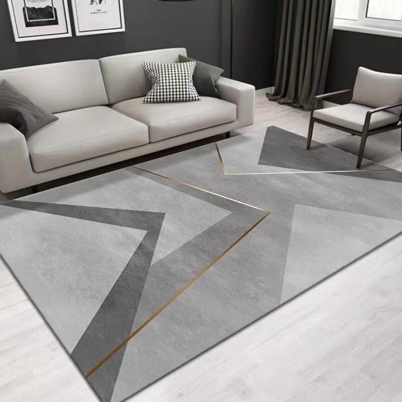 Visionary Modern Crystal Velvet Area Rug