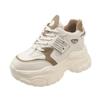 Fashion Women Chunky Sneakers Casual Platform Shoes 7.5CM Height Increased Thick Bottom Ladies Trainers Fashion Breathable Basket Femme