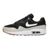 Nike Air Max 1 GS Schwarz Light Bone Kinder Sneaker Gummi-Mittelbraun Weiß 807602-011