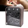 Watch Winder for 4 Mechanical Watches 5 Modes Quiet Automatic Watch Winder Display Storage Box with LED Light Temperature Humidity Sensor
