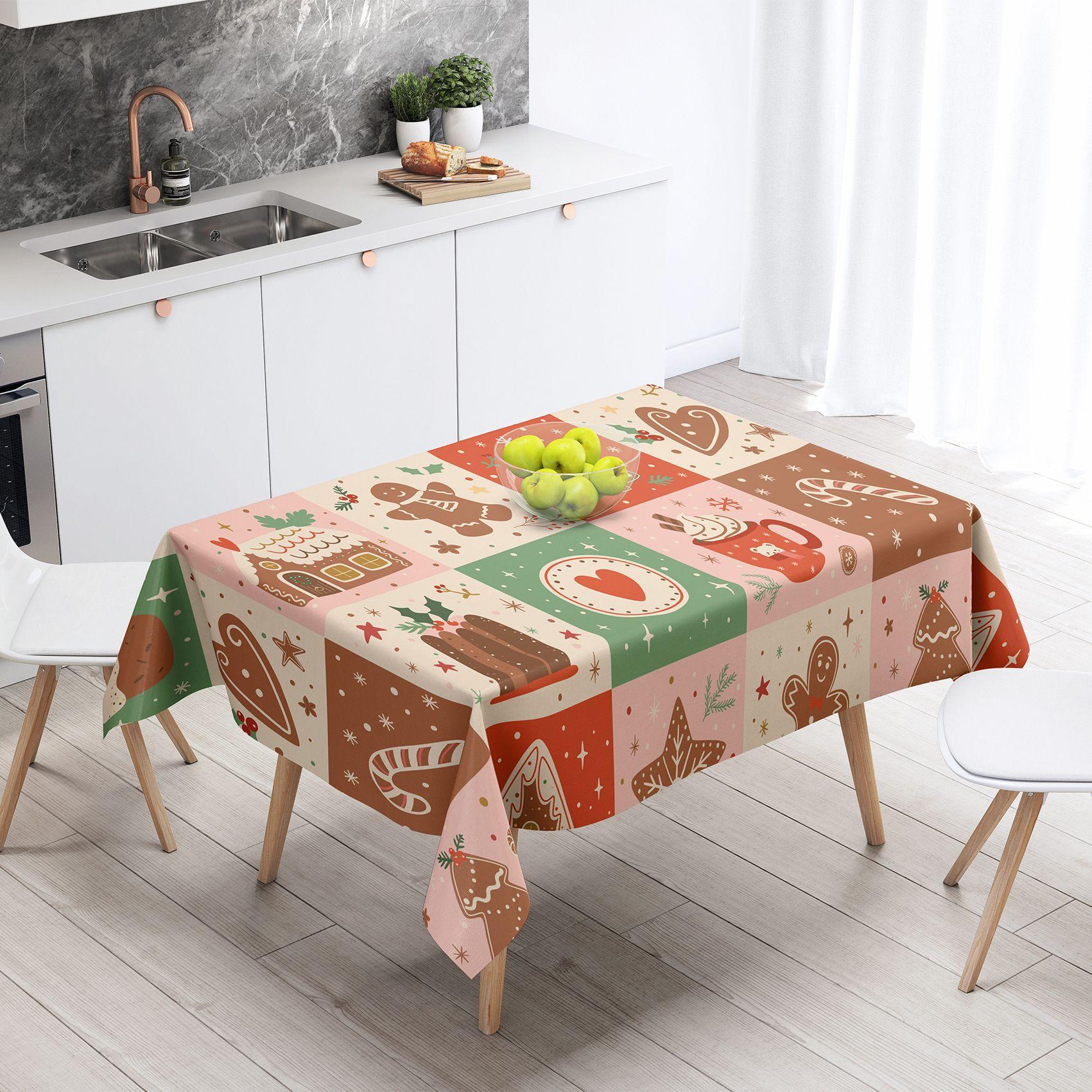

Christmas Tablecloth Home Holiday Party Atmosphere Decorative Coffee Table Tablecloth Restaurant Tablecloth 100*150cm
