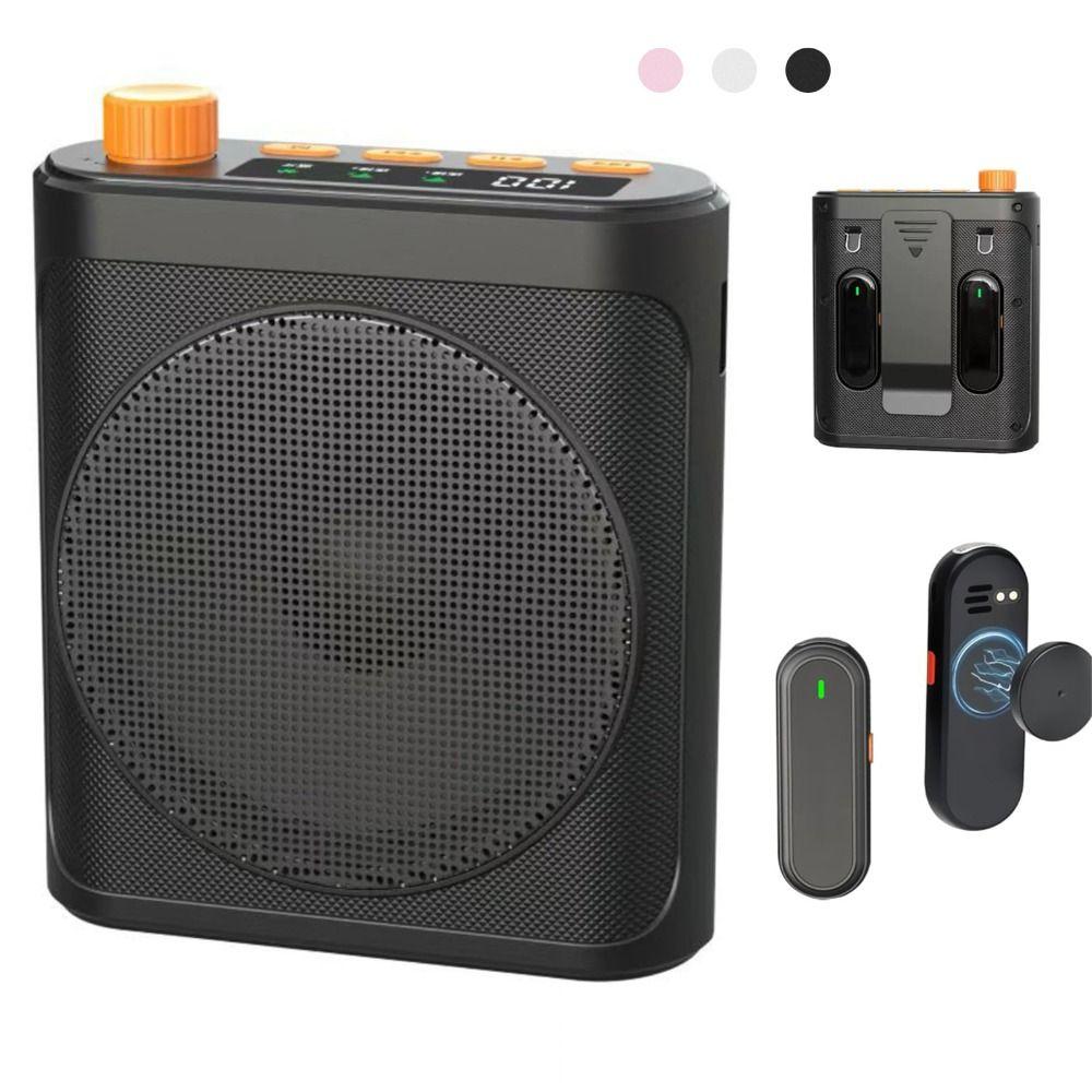 Rechargeable Wireless Microphone with Magnetic Lavalier Bluetooth Speaker Meetings