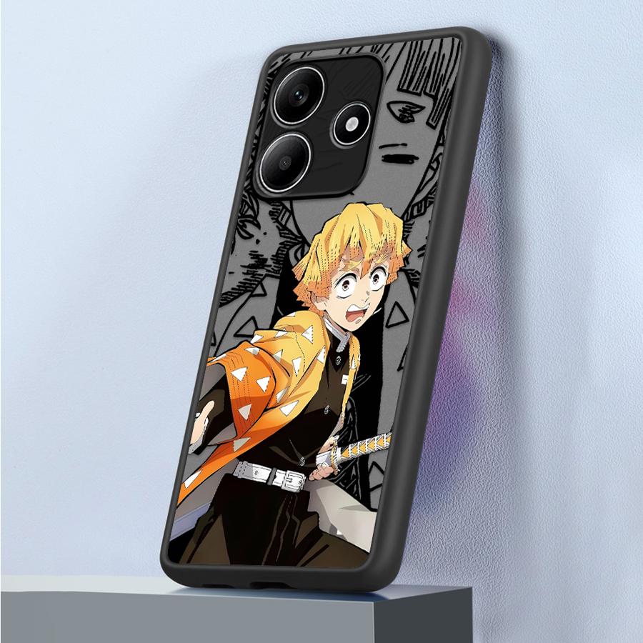 

Чехол-накладка для телефона Funda Back для Xiaomi Redmi Note 14 10 14C 11 12 9S A4 13C 13 Pro Plus Аниме Клинок, рассекающий демонов Redmi Note 11 Pro 4G