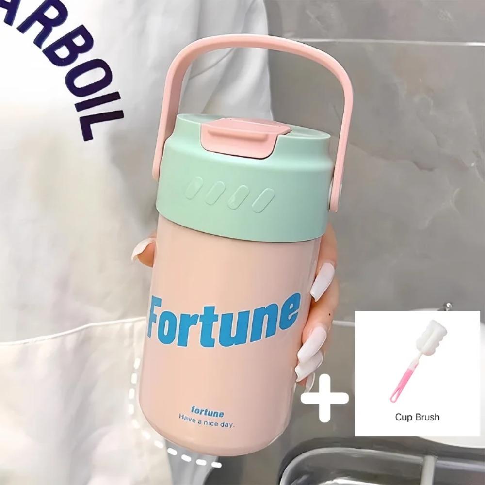 316 Stainless Steel Insulated Coffee Mug with Portable Handle Tumbler Water Thermos Vacuum Flask Water Bottle 500ml Thermal Cup