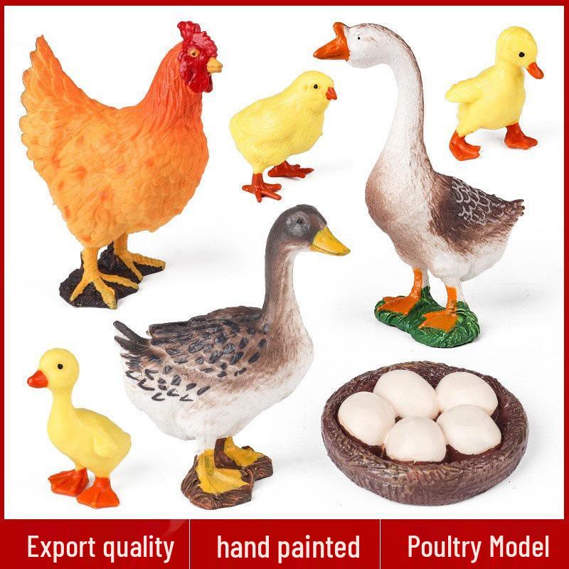Poultry Science Simulation Toy Set: Hen, Duck, Goose Birth & Egg Laying